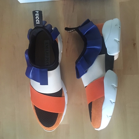 Emilio Pucci Shoes - Emilio Pucci Womens Colorblock SS18 Sneakers